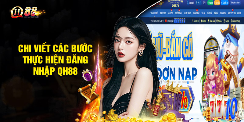 Đăng Nhập QH88 – Tham Gia Cá Độ Cực Nhanh, Cực An Toàn 2 Chi viết các bước thực hiện đăng nhập QH88