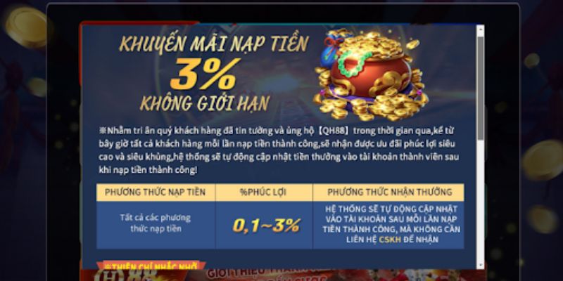 Những lưu ý cần thiết khi nạp tiền QH88 cho hội viên